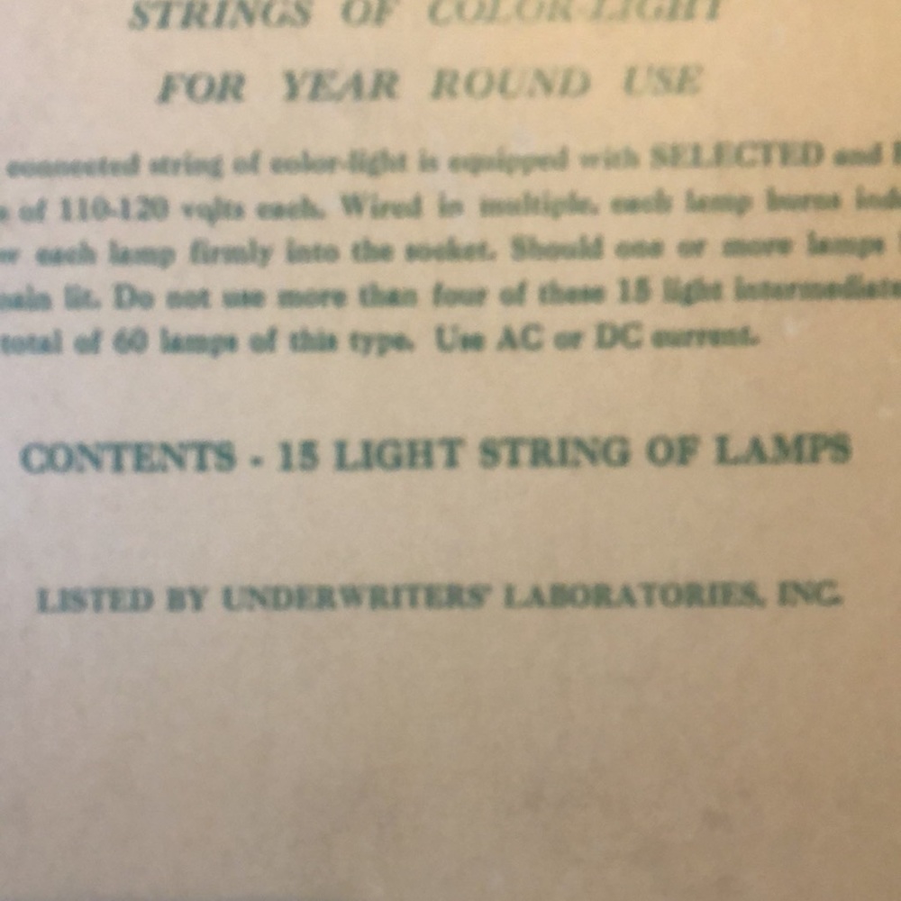 Christmas lights multi colored VTG USA 15 lights 23 feet long EUC - Picture 5 of 8